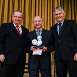 Sr. Nestor Freiberger – Presidente ASGAV/SIPARGS e Diretor da Agrosul Alimentos, Sr. Nelson Franken - Sócio Fundador e Ex-Presidente da ASGAV, Sr. Pedro Luis Utzig - Vice Presidente – ASGAV/SIPARGS  e Diretor Proprietário da Nutrifrango Alimentos