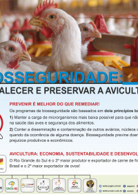 Campanha Biosseguridade para fortalecer a Avicultura